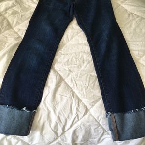 LOFT modern straight cuffed jeans